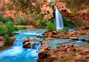 تصاویری از زیباترین آبشار آریزونا