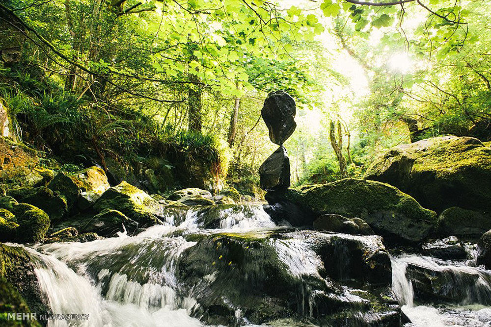 هنرنمایی با سنگ و طبیعت /تصاویر