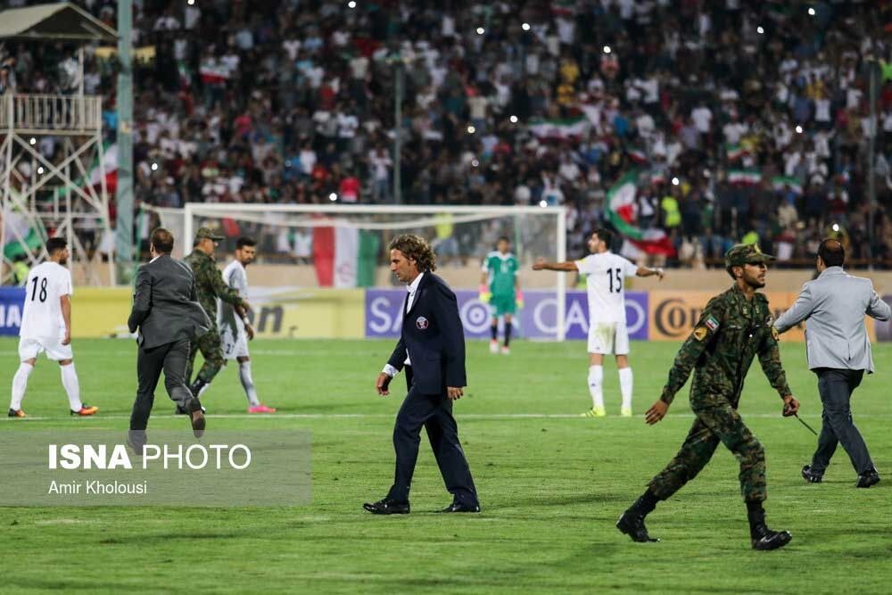 درگیری دیدار ایران قطر/تصاویر