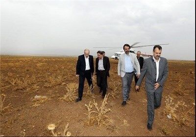 بالگرد وزیرراه زمین گیر شد+تصاویر