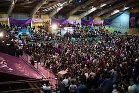 تصاویر سفر روحانی به قزوین