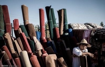 بازار شلوغ افغان ها در مشهد/تصاویر